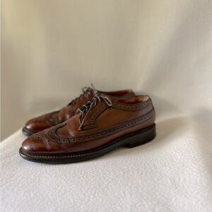 Men’s Brown Leather Vintage Oxford Shoes.